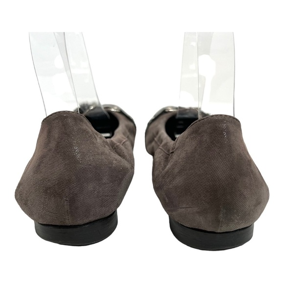 AGL Attilio Giusti Leombruni Brown Leather Cap Toe Flats Women’s 38 - Picture 7 of 13